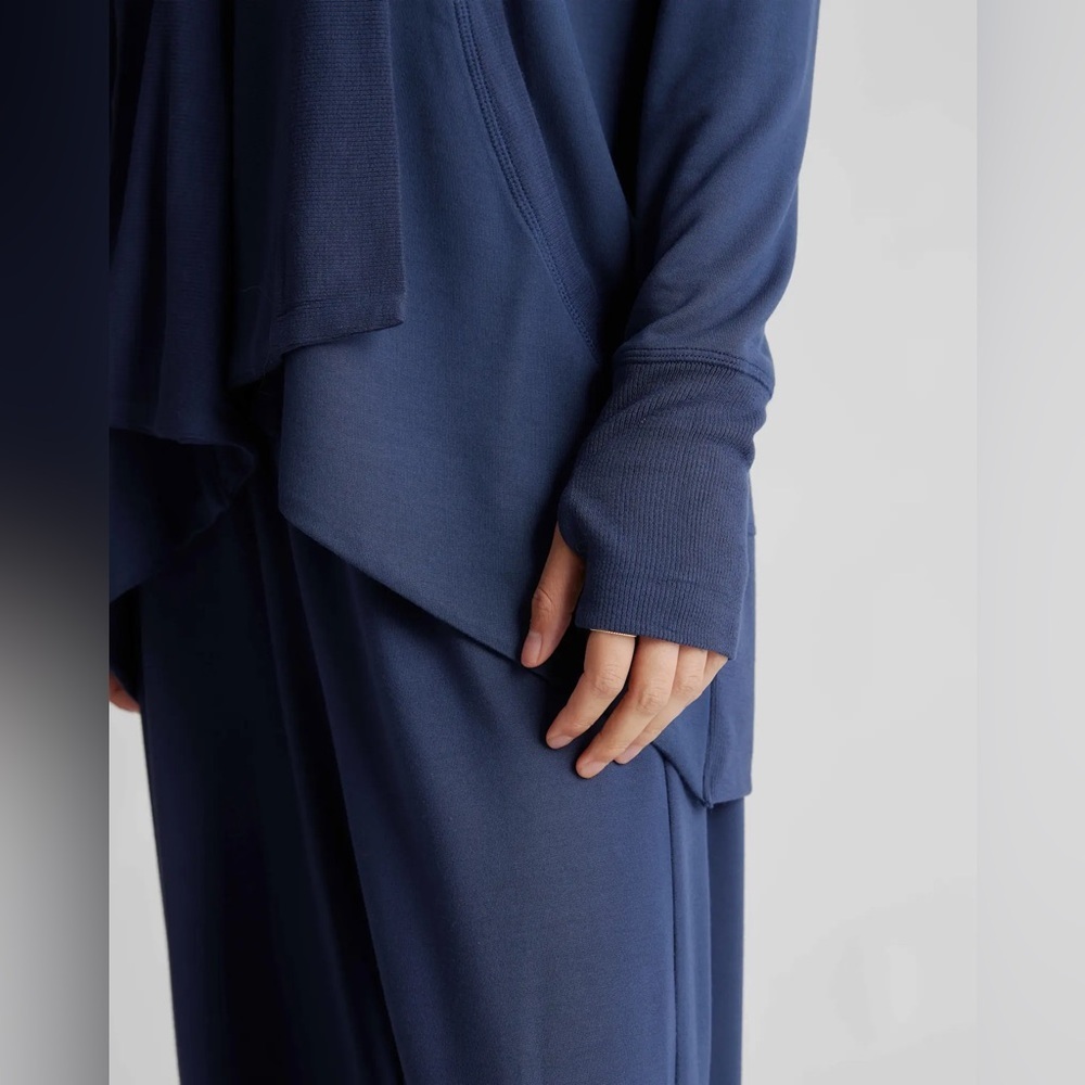 Quince French Terry Modal Cardigan in Navy $89 Size S - Picture 4 of 12